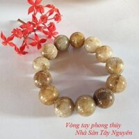 Vòng tay đá thạch anh tóc nâu