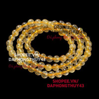 Vòng tay đá thach anh tóc vàng quấn hàng đẹp giá mềm trong kiểm định