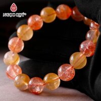 Vòng tay đá thạch anh ưu linh cam đỏ - Ngọc Quý