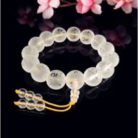 Vòng tay đá thủy tinh khắc Lục Tự Đại Minh Chú