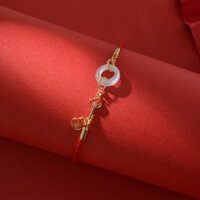 Vòng tay đá tròn hợp kim phong cách cổ điển retro hợp kim cao cấp Tiệm Nhà Bắp