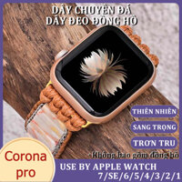 Vòng tay đá tự nhiên Bohemian Handmade iWatch 7/6/5/4/SEDây đeo đồng hồ thời trang cao cấp38/40/42/45mm