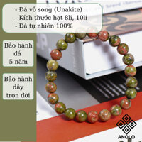 Vòng tay đá Vô Song (Unakite) cân bằng tâm trí, cuộc sống; vòng phong thủy cao cấp ANQLO