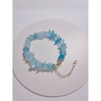Vòng tay đá vụn Aquamarine