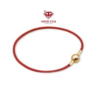 Vòng tay dây cước đeo charm dây cỡ 2mm khóa tròn Minh Tâm Jewelry