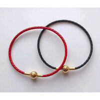 Vòng tay dây da đeo charm cỡ 2mm-Minh Tâm Jewelry