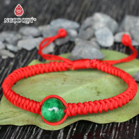 Vòng tay dây đỏ hạt đá thiên nhiên - Ngọc Quý Gemstones - Cẩm Thạch Sơn Thủy