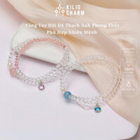 Vòng tay dây đôi phong thủy mix đá năng lượng cho nữ phù hợp nhiều mệnh KILIG CHARM - KC13