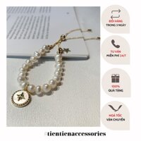 Vòng tay dây rút, lắc tay nữ ngọc nước ngọt Pearl phong cách Hàn Quốc