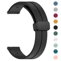 Vòng Tay Dây Xích Từ Tính Bằng Silicone 20mm 22mm Cho Samsung Galaxy Watch 5 4 40mm44mm / 5pro 45mm / 3 / 4 Classic / 46mm42mm / active 2 / S4 / S3 / Oppo bip / GTS / mini / 3 / GTR / 47Inch