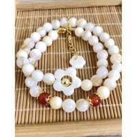 Vòng tay đôi làm từ vỏ ốc biển