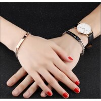 Vòng tay đôi nam nữ khắc chữ