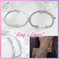 Vòng tay đôi nam nữ QUEEN & KING couple ý nghĩa dành cho cặp đôi