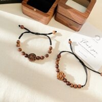 Vòng tay đôi nam nữ trầm hương thiên nhiên SP550 cara gem