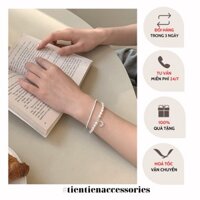 Vòng tay đôi nữ, lắc tay Moon phong cách Hàn Quốc