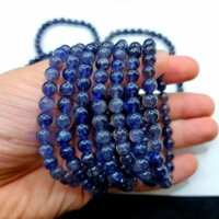 Vòng tay đơn loite xanh dương 6mm+ sdep