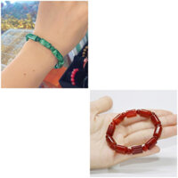 Vòng tay đốt trúc _đá_ngọc_cẩm_thạch và _đá_mã_não