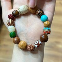 Vòng tay Duobao đầu khỉ hạt dưa, cúng lửa, Tianzhu Vajra, gỗ hồng, mắt phượng, Bodhi, cây bách, vàng tím, chuột, phụ kiện DIY