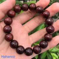 Vòng tay gỗ Cẩm Lai phong thủy Size 12mm - 17 hạt BH676 - Vân gỗ cực đẹp - Bracelet of HAHANCO