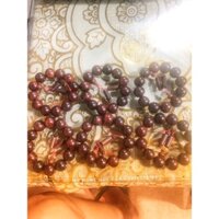 Vòng Tay Gỗ Cẩm Lông Chuột 20ly Mic Nậm Hồ Lô Và Nhị Hạt Đốt Trúc