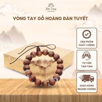 Vòng Tay Gỗ Hoàng Đàn Tuyết Lạng Sơn Hạt Tròn Đều Tăng Vượng Khí Tài Lộc Trang Sức Đẹp 10-20 Li