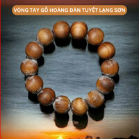 Vòng tay gỗ Hoàng Đàn tuyết Lạng Sơn, loại hạt tròn, siêu dầu, đa vân, nhiều tuyết, vòng tay phong thủy cao cấp