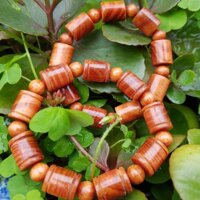 Vòng tay gỗ huyết Long đốt trúc - Nhiêu mau,12ly