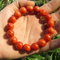 Vòng Tay Gỗ Huyết Long Thấu Quang TOKDODO - 12 Ly - Vòng tròn