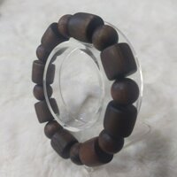 Vòng tay gỗ mun dạng trúc