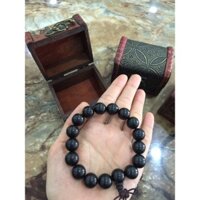 Vòng tay gỗ Mun Sừng 12 li - Tặng hộp gỗ