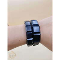 VÒNG TAY GỖ MUN SỪNG BẢN VUÔNG CỰC VIP