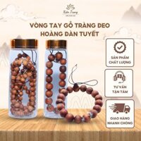 Vòng Tay Gỗ Tràng Đeo Hoàng Đàn Tuyết Lạng Sơn Hạt Tròn Đều Tăng Vượng Khí Tài Lộc Trang Sức Đẹp