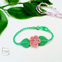 Vòng tay handmade - Vòng macrame đan dây thiết kế Tịnh Đào Hương