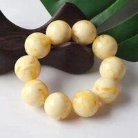 Vòng Tay Hạt Đá Hổ Phách Phách Dạ Quang 6.5 Dành Cho Nam Và Nữ VHMART