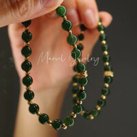 Vòng tay Hetian Jade Jasper Niche tự nhiên Vòng tay Vòng tròn đơn