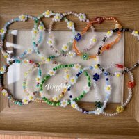 Vòng Tay Hoa Niche Hạt Cơm Dễ Thương Ngọt Ngào Bạn Gái Vòng Tay Hoa Nhỏ Handmade Cầu Vồng 2.24