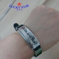 Vòng tay khắc chữ truyền động lực ý nghĩa thời trang nam nữ - khắc theo yêu cầu