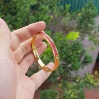 Vòng tay khảm vật liệu họa tiết da cá đuối phong thủy