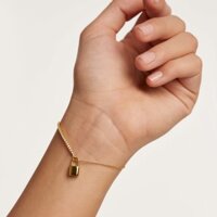 Vòng tay khóa thương hiệu Tây Ban Nha Dây chuyền kim cương bạc nguyên chất số 092509118180