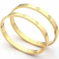 Vòng Tay Không Gỉ Cao Cấp Vàng Lắc Tay Nữ Nam Cặp Đôi Không Vít Trang Sức Size 16 19