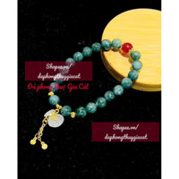 Vòng tay, Lắc tay Đa Cẩm Thach jadite A size 7.5mm sdep hàng kiểm định