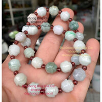 Vòng tay, Lắc tay Ngoc Cẩm Thach Jadiete hàng A Hoa Sen siêu đẹp