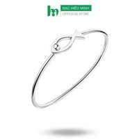 Vòng Tay, Lắc Tay Nữ Dạng Kiềng Họa Tiết Cá Xinh Chính Hãng BẠC HIỂU MINH LTU360