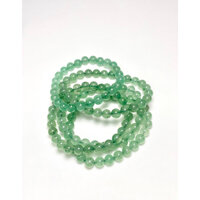 Vòng tay/ Lắc tay phong thuỷ Green Strawberry Quartz (dâu tây xanh) hạt 7mm hỗ trợ tình iu, sự nghiệp