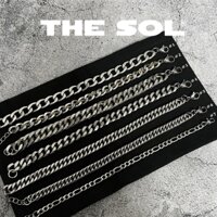 Vòng Tay/ Lắc Tay Thép Titan Unisex Dây Xích Dành Cho Nam Nữ thesolvn