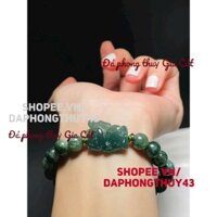 Vòng tay lam mix mèo thần tài size 8mm xinh gia cát