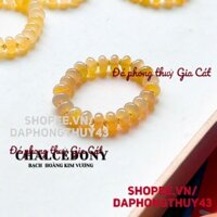 Vòng tay lu thống bánh xe chalcedony bach hoang kim vương sdep new chuẩn