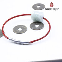 Vòng tay lu thống đá đá cẩm thạch A mệnh mộc hỏa - Ngọc Qúy Gemstones