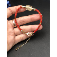 Vòng tay lu thống thạch anh tóc vàng  10 mm