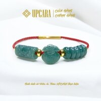 Vòng tay lu thống, túi tiền và ngũ điếu lam ngọc chuẩn a thiên nhiên cầu tài lộc, may mắn, bình an UPCARA